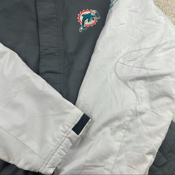 Y2K Miami dolphins Reebok NFL embroidered coat - Picture 5 of 7